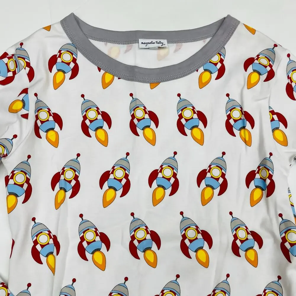 NWT Magnolia Baby Size 10 Spaceship PJs